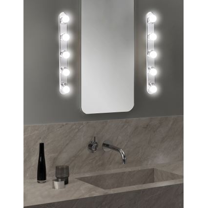 ONLI - Sienas lampa HOLLYWOOD 5xE14/6W/230V spīdīgi hromēts