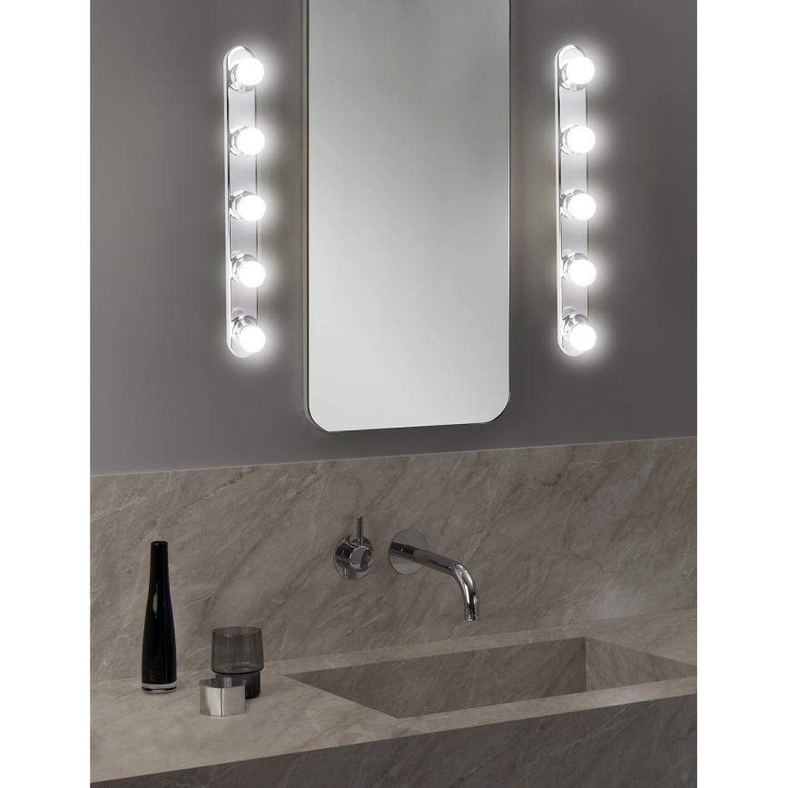 ONLI - Sienas lampa HOLLYWOOD 5xE14/6W/230V spīdīgi hromēts