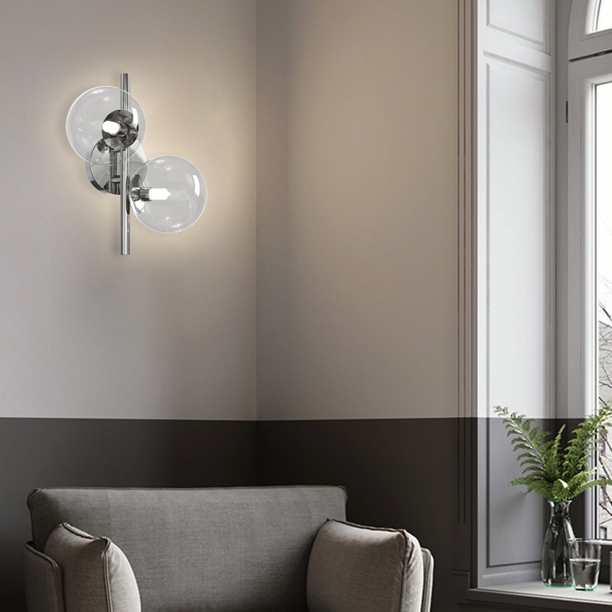 ONLI - Sienas lampa KIMBERLY 2xG9/6W/230V spīdīgs hroms