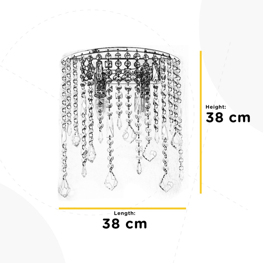 ONLI - Sienas lampa LAILA 2xE14/10W/230V