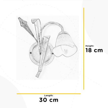 ONLI - Sienas lampa LUCREZIA 1xE14/6W/230V krēmkrāsa