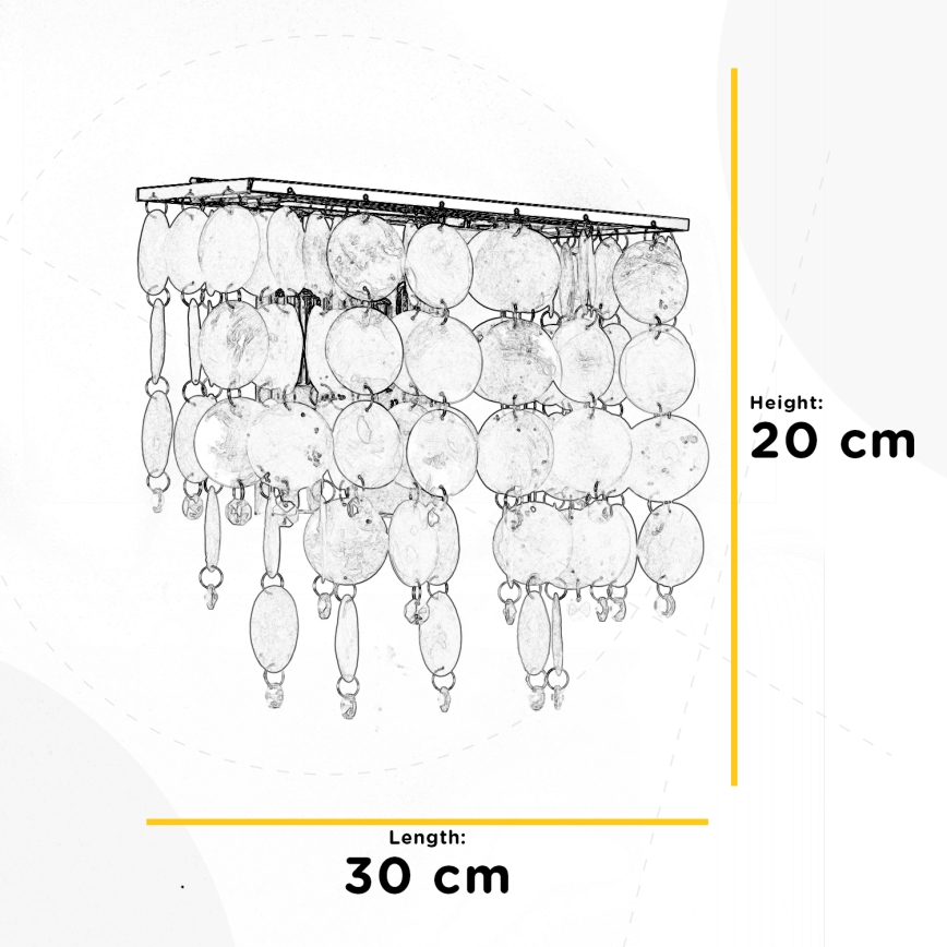 ONLI - Sienas lampa MAKANI 2xE14/6W/230V