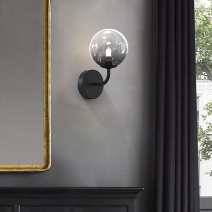 ONLI - Sienas lampa PALOMA 1xG9/10W/230V melna/dūmakains