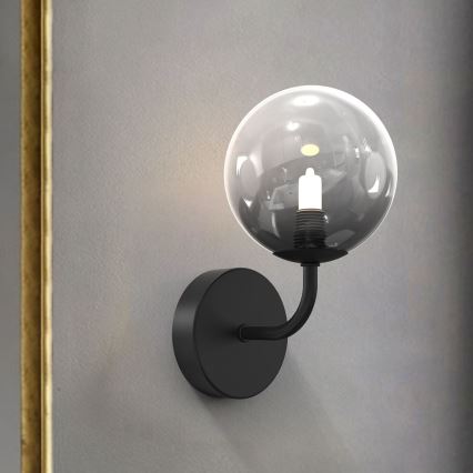 ONLI - Sienas lampa PALOMA 1xG9/10W/230V melna/dūmakains