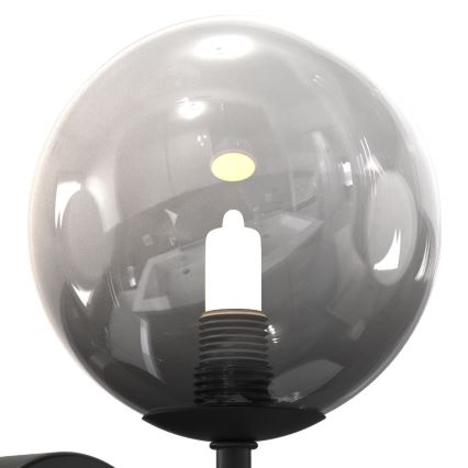 ONLI - Sienas lampa PALOMA 1xG9/10W/230V melna/dūmakains