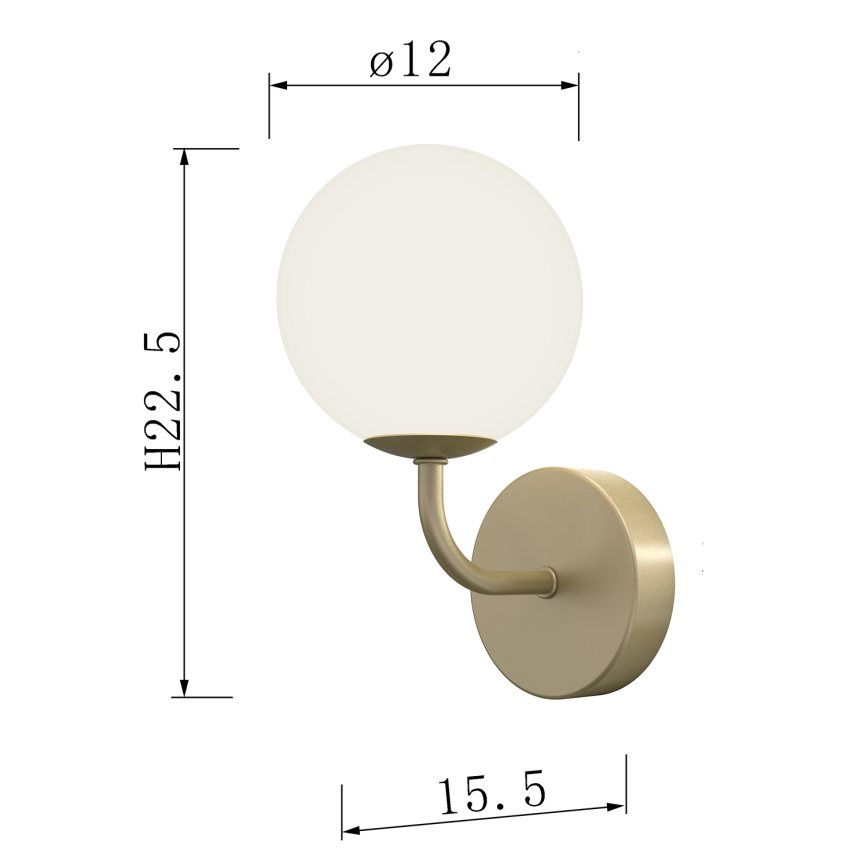 ONLI - Sienas lampa PALOMA 1xG9/10W/230V zelta