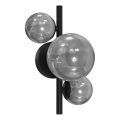 ONLI - Sienas lampa PALOMA 3xG9/10W/230V melna/dūmakains
