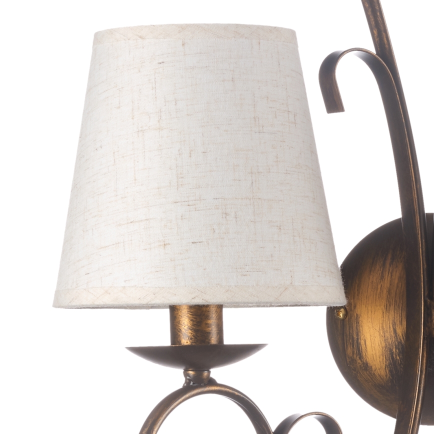 ONLI - Sienas lampa POMPEI 2xE14/6W/230V bronza