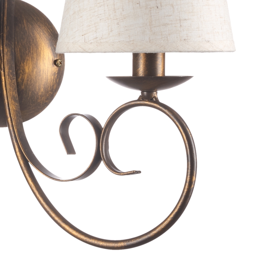 ONLI - Sienas lampa POMPEI 2xE14/6W/230V bronza