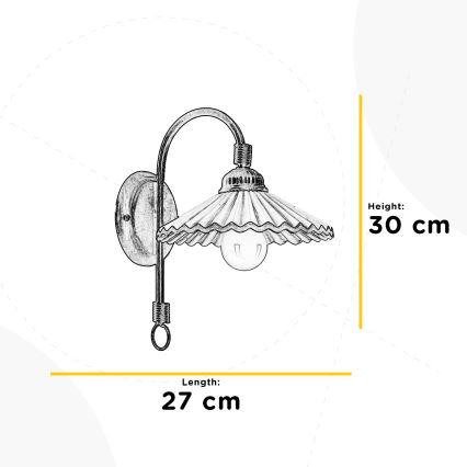 ONLI - Sienas lampa ROSINA 1xE14/6W/230V