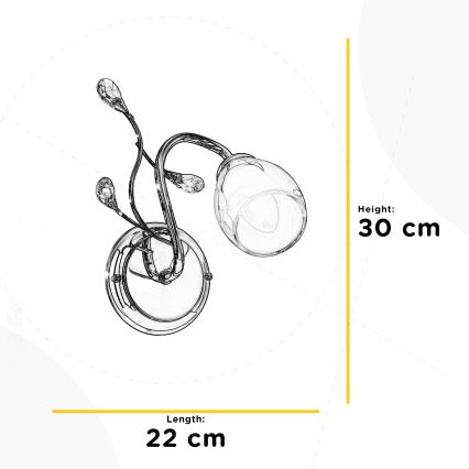 ONLI - Sienas lampa SHARON 1xE14/6W/230V
