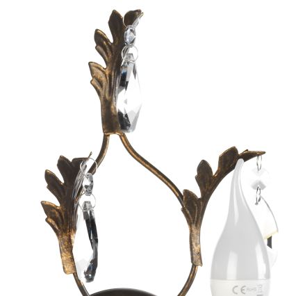 ONLI - Sienas lampa TERESA 1xE14/6W/230V bronza