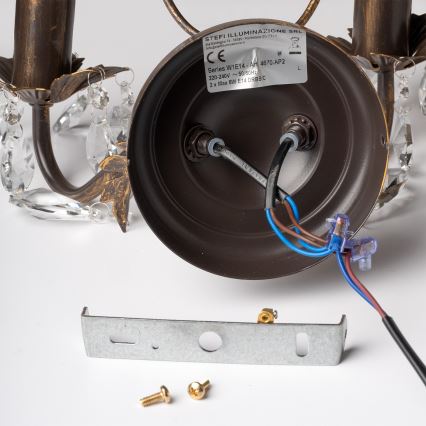 ONLI - Sienas lampa TERESA 2xE14/6W/230V bronza