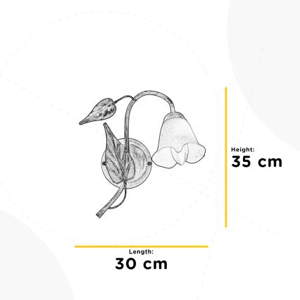 ONLI - Sienas lampa VANDA 1xE14/6W/230V