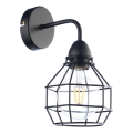 ONLI - Sienas lampa ZIRNEKLIS 1xE27/15W/230V melna