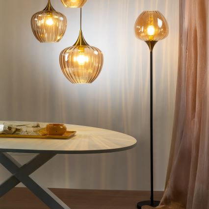 ONLI - Stāvlampa ELIDE 1xE27/15W/230V melna/vara krāsā