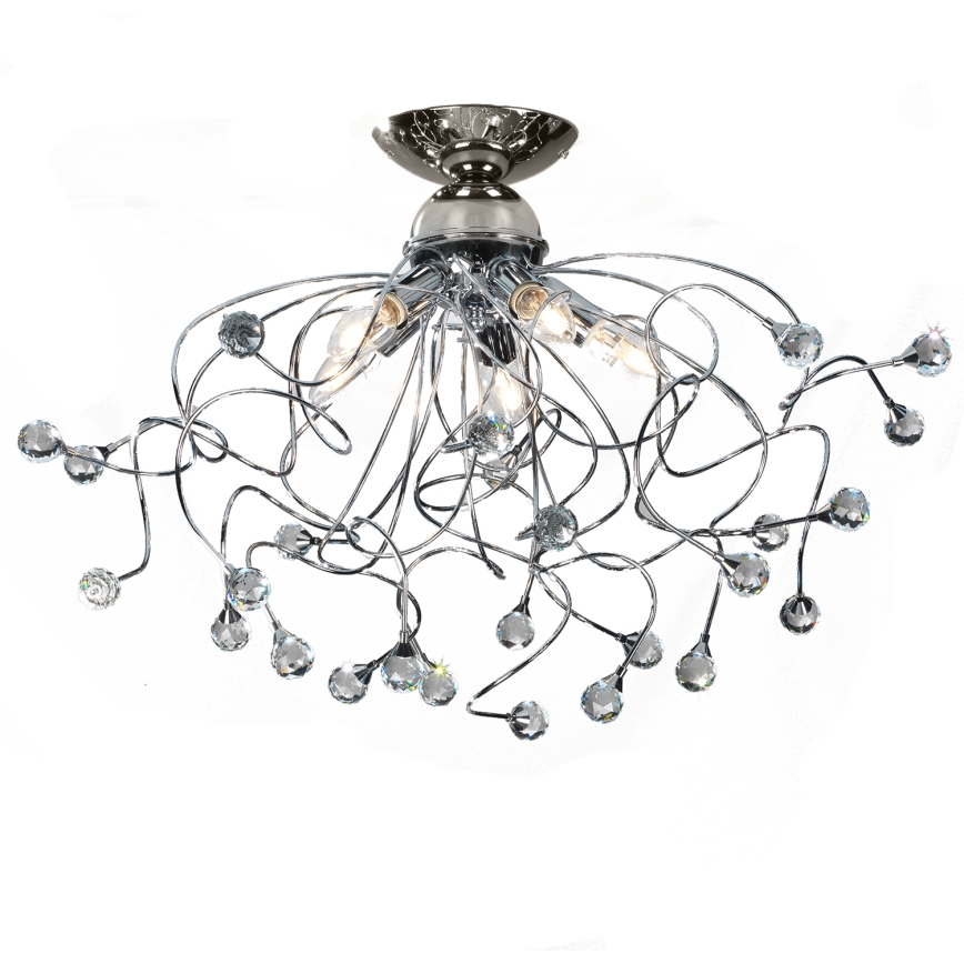 ONLI - Virsapmetuma lustra TRILLY 5xE14/6W/230V