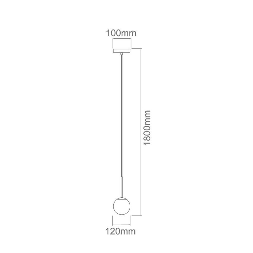 Open Design OR80049 - Vannas istabas piekaramā lampa ar vadu BAO 1xG9/8W/230V IP44 spīdīgs hroms