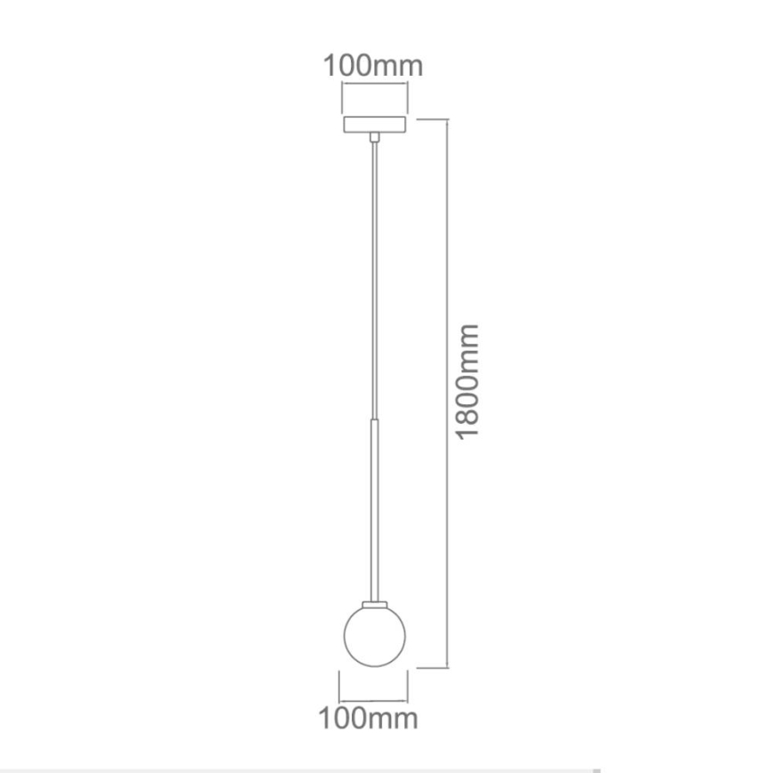 Open Design OR80629 - Lustra uz troses OTA 1xG9/8W/230V melna