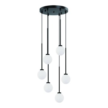 Open Design OR80636 - pakaramā lustra OTA 6xG9/8W/230V melna
