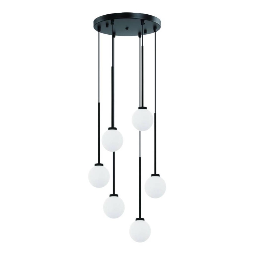 Open Design OR80636 - pakaramā lustra OTA 6xG9/8W/230V melna