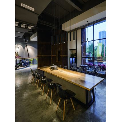 Open Design OR80803 - SLIMI pakaramā lampa uz vada 1xG9/3,5W/230V melna