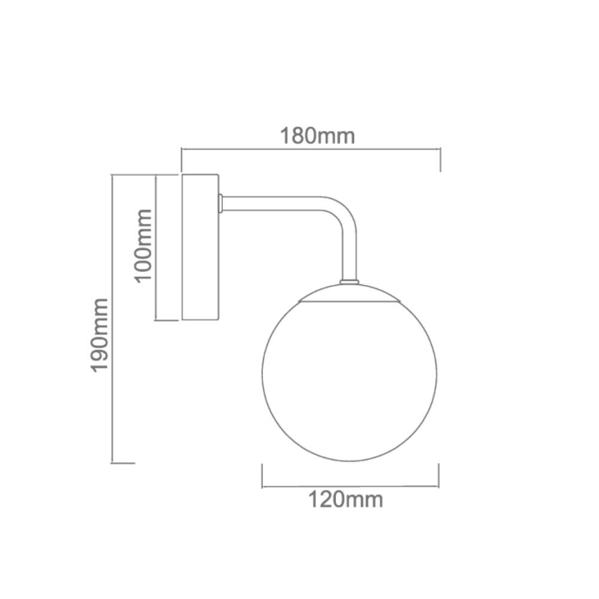 Open Design OR81398 - Vannas istabas sienas lampa BAO 1xG9/8W/230V IP44 zeltaina