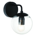 Open Design OR81404 - Sienas lampa BAO 1xE27/8W/230V melna/caurspīdīga