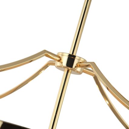 Open Design OR84146 - Griestu lampa ar kātu STANZA 4xE27/15W/230V Ø 55 cm zelta/melna