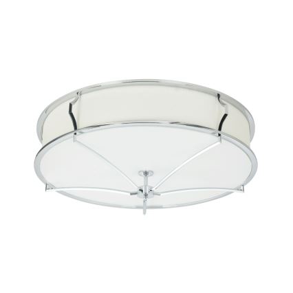 Open Design OR84412 - Griestu gaismeklis STESSO 4xE27/12W/230V Ø 65 cm spīdīgs hroms/balts