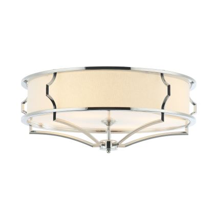 Open Design OR84412 - Griestu gaismeklis STESSO 4xE27/12W/230V Ø 65 cm spīdīgs hroms/balts