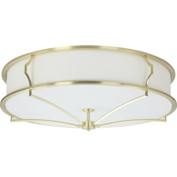 Open Design OR84443 - Griestu gaismeklis STESSO 6xE27/12W/230V Ø 85 cm misiņš/balts