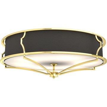 Open Design OR84467 - Griestu lampa STESSO 6xE27/12W/230V Ø 85 cm zelta/melna