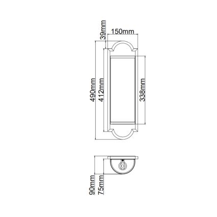 Open Design OR84528 - Sienas gaismeklis LIBERO 2xE14/12W/230V spīdīgs hroms