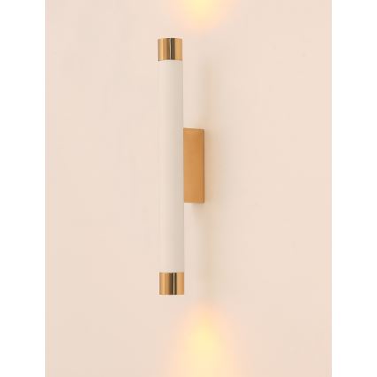 Open Design OR84559 - Sienas gaismeklis Q 2xG9/3,5W/230V balts/zelts