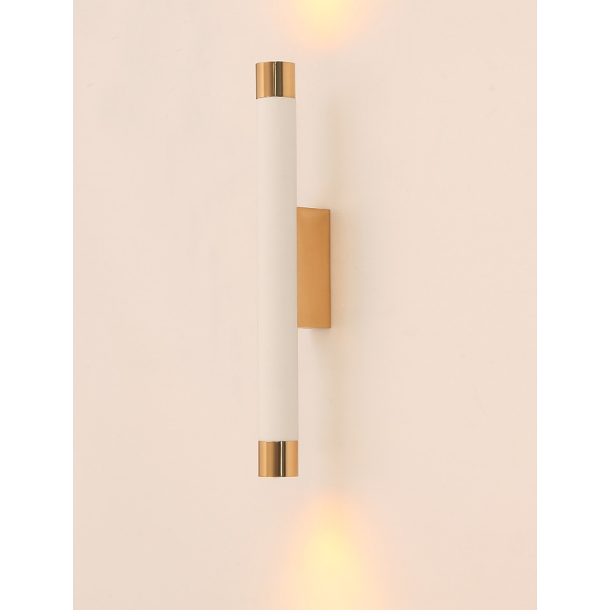 Open Design OR84559 - Sienas gaismeklis Q 2xG9/3,5W/230V balts/zelts