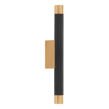 Open Design OR84573 - Sienas gaismeklis Q 2xG9/3,5W/230V melns/zelts