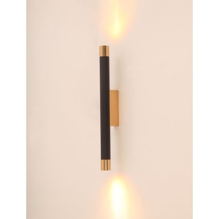 Open Design OR84573 - Sienas gaismeklis Q 2xG9/3,5W/230V melns/zelts