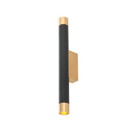Open Design OR84573 - Sienas gaismeklis Q 2xG9/3,5W/230V melns/zelts