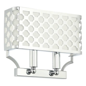 Open Design OR84597 - Sienas gaismeklis VERNO 2xE14/12W/230V spīdīgs hroms