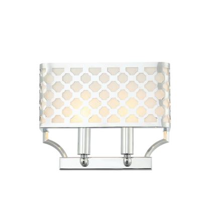 Open Design OR84597 - Sienas gaismeklis VERNO 2xE14/12W/230V spīdīgs hroms