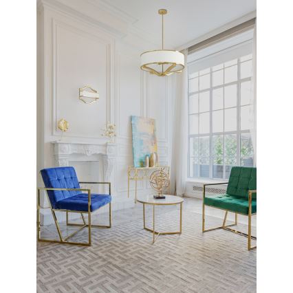 Open Design OR84825 - Lustra uz stieņa GERDO 4xE27/12W/230V zelta/balta