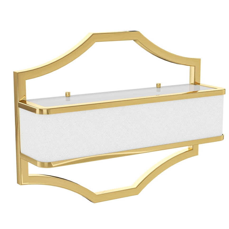 Open Design OR84832 - Sienas gaismeklis GERDO 2xE14/12W/230V zelta/balta