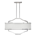 Open Design OR84849 - Griestu lampa ar stieni GERDO OVALE 6xE14/12W/230V spīdīgs hroms/balts