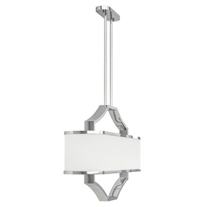 Open Design OR84849 - Griestu lampa ar stieni GERDO OVALE 6xE14/12W/230V spīdīgs hroms/balts