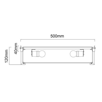Open Design OR84924 - Griestu lampa ROMI 4xE14/12W/230V Ø 50 cm spīdīgs hroms