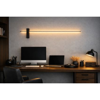 Open Design OR85051 - LED sienas gaismeklis BENE LED/10,5W/230V 100 cm melns