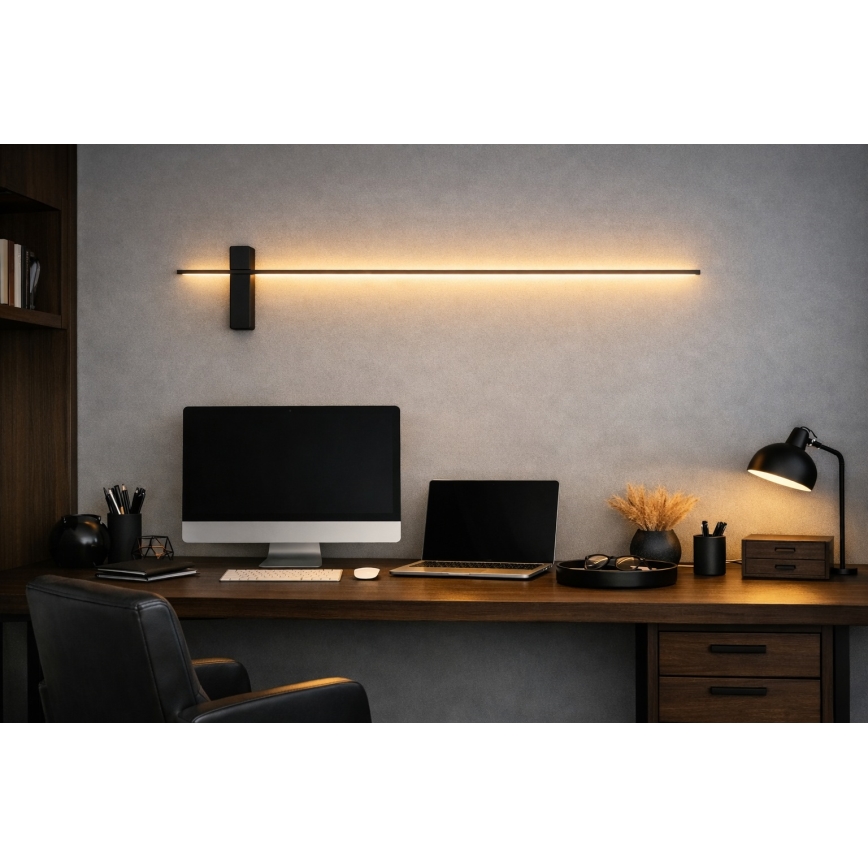 Open Design OR85051 - LED sienas gaismeklis BENE LED/10,5W/230V 100 cm melns