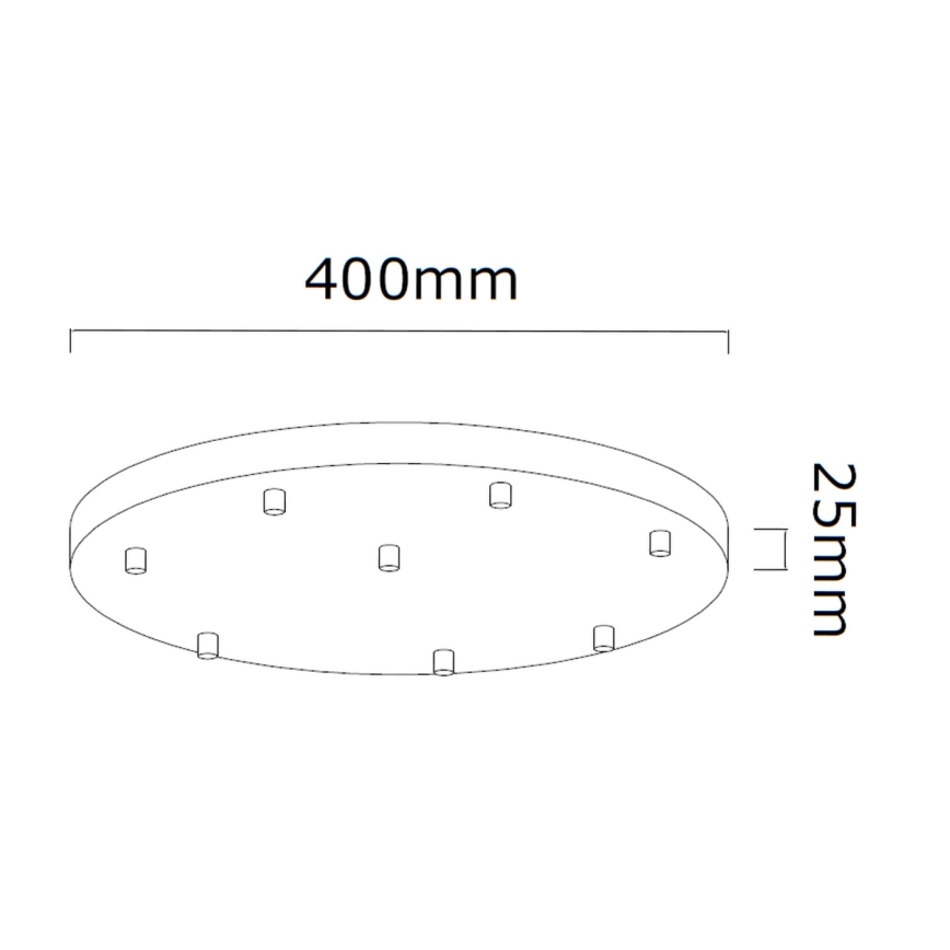 Open Design OR85334 - Zeltaina pakaramā lustra ERO uz troses 8xG9/8W/230V