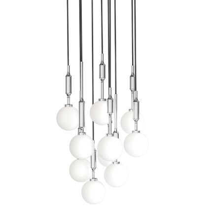 Open Design OR85358 - Lustra uz troses ERO 10xG9/8W/230V spīdīgs hroms